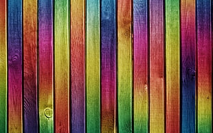 multicolored wood board